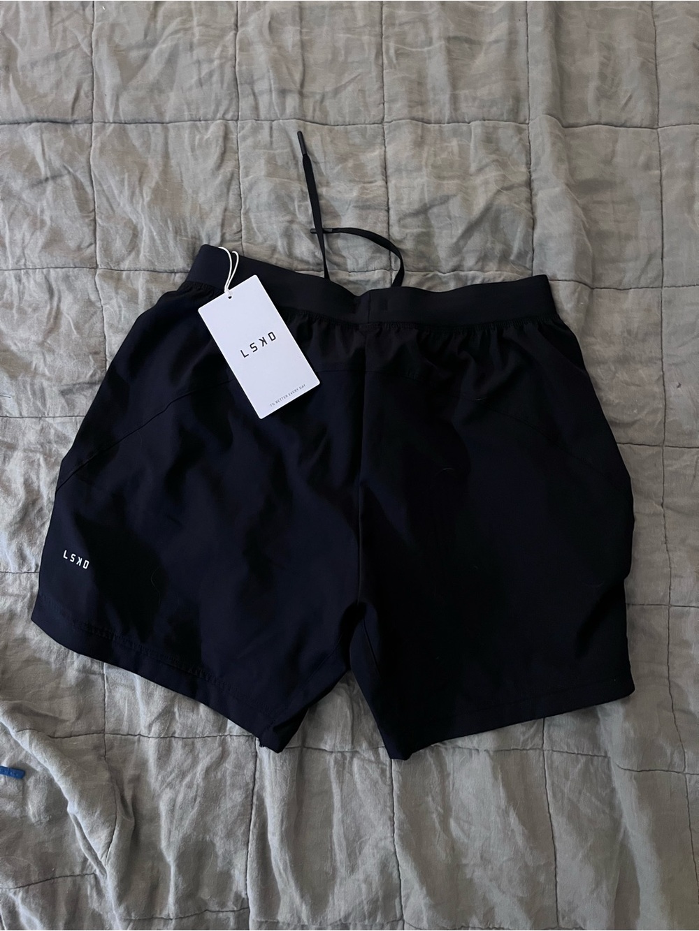 LSKD Men's Athletic Shorts - Black - Picture 2 of 3
